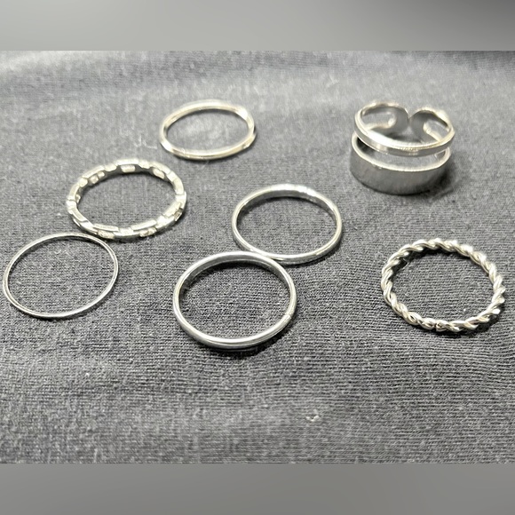 Jewelry | 7 Stackable Rings | Poshmark